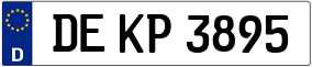 Truck License Plate